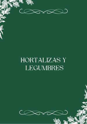 Grupo 2 Hortalizas Y Legumbres