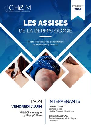 Flyer Assises Dermatologie Lyon Juin 2024