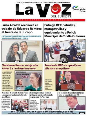 La Voz del Sureste 30 01 2024