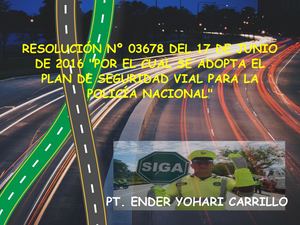 Revista Resolucion 03678 Plan De Seguridad Vial