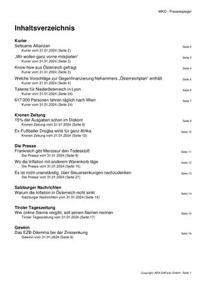 Pressespiegel 20240131