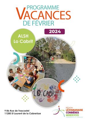 Calaméo - Plaquette Février 2024 Lo Cabrit