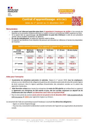 Ca Métallurgie Bts à Compter Du 1er Janvier 2024