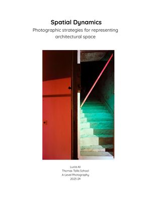 Lucia Ali A-level Photography Personal Investigation