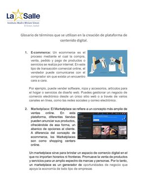 Glosario De Terminos para Plataformas Digitales