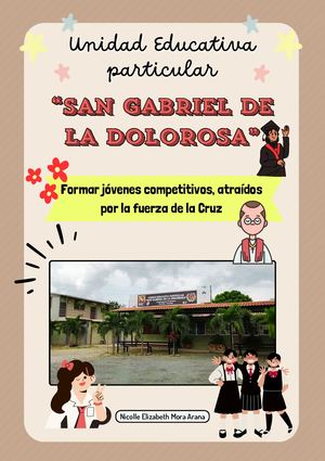 Revista Unidad Educativa Particular San Gabriel de la Dolorosa