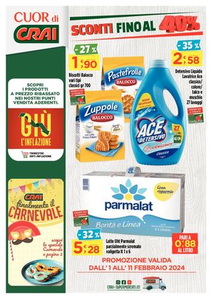 Volantino Cuor di  Crai Regina Zenone dall'1 all'11 febbraio
