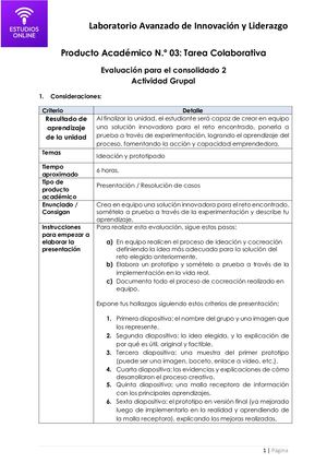 Pa3 Laboratorio Avanzado De Innovación Y Liderazgo