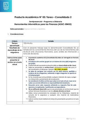 Pa 03 Herramientas Informáticas Para Las Finanzas