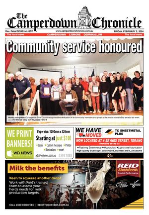Camperdown Chronicle Friday, February 2, 2024