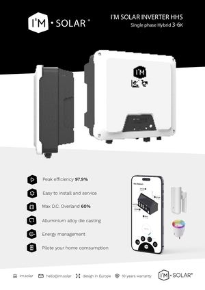 I'M SOLAR Hybrid Inverter HHS 3 6EN Data Sheet