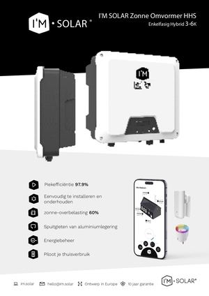 I'M SOLAR Hybrid Omvormer Datasheet HHS 3 6NL