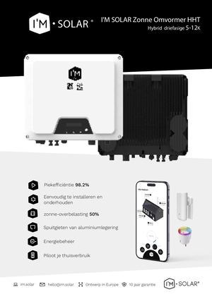 I'M SOLAR Hybrid Omvormer Datasheet HHT 5 12NL