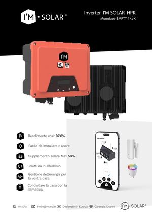 Scheda Tecnica Inverter I'M SOLAR HPK IT