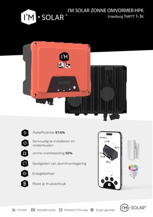 I'M SOLAR Omvormer Datasheet HPK NL