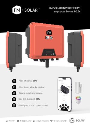 I'M SOLAR Inverter HPS 3 6 5EN Data Sheet