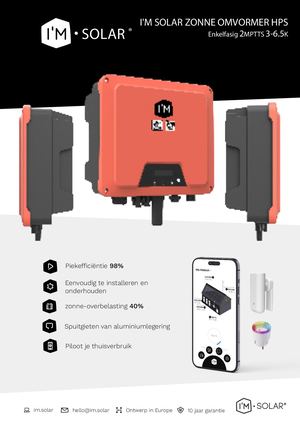 I'M SOLAR Omvormer Datasheet HPS 3 6 5NL