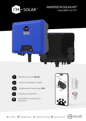 Scheda Tecnica Inverter I'M SOLAR HPT 3 11IT