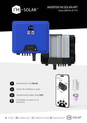 Scheda Tecnica Inverter I'M SOLAR HPT 15 25IT
