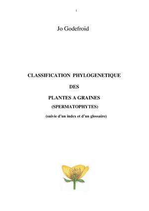 Classification Phylogénétique des Angiospermes