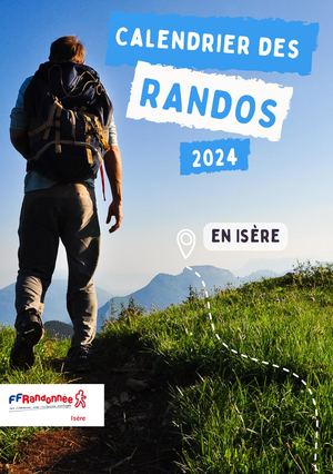 FFRandonnée Isère Calendrier 2024