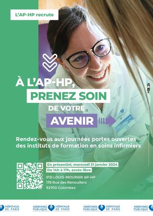 Affiche Jpo Ifsi Louis Mourier ap-hp 2023-2024