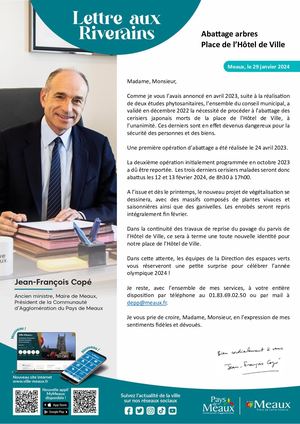 Meaux Avis Riverains Abattage arbres Place de l’Hôtel de Ville