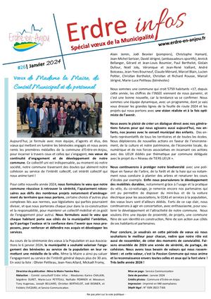 Erdre Infos n°26 - janvier 2024