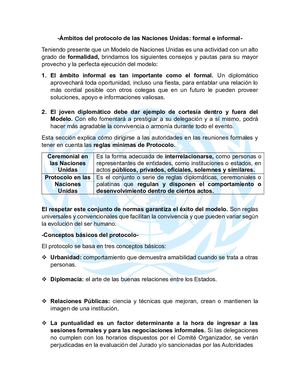 ÁMbitos Del Protocolo De Las Naciones Unidas
