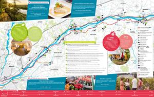 Carte Loire à Vélo entre Nantes et Angers