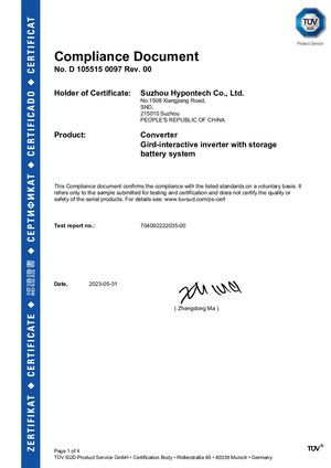 Cert CEI 0 16 2022 &Force H1 HHT&HBT 5000 6000 8000 10000