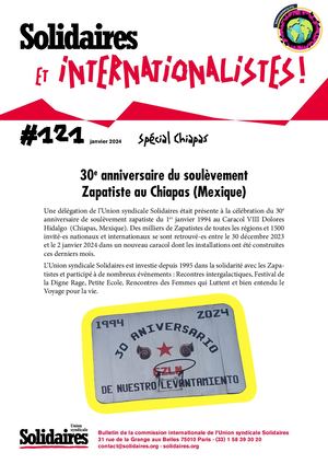 Bulletin Solidaires et Internationalistes ! #121
