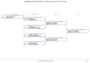 Arbre Championnat De France Lowkick 2024