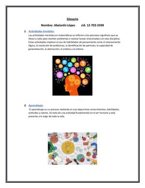 Glosario Didacticas De Las Matematicas