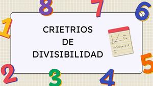 Criterios De Divisibilidad