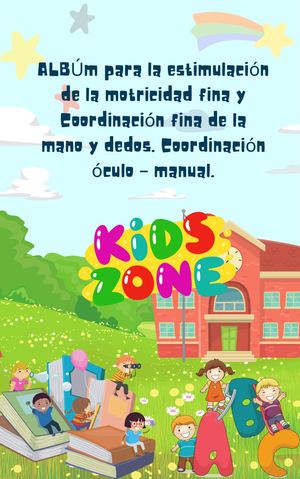 ÁLbum Motricidad Fina Coordinación óCulo Mano