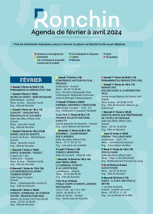 Ronchin Magazine n°118 - Agenda