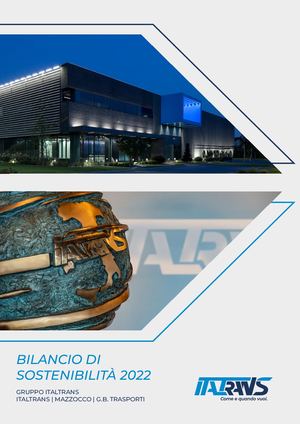 Gruppo Italtrans Bilancio Di Sostenibilità 2022