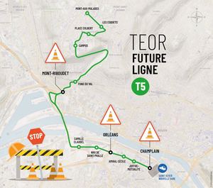 Carte Ligne T5 Rouen