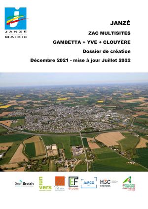 ZAC multisites - dossier de création