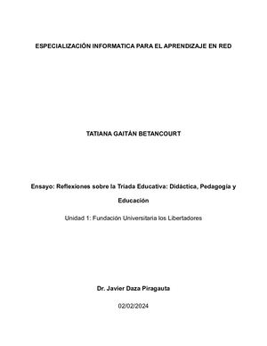 Ensayo+reflexiones+sobre+la+tríada+educativa+didáctica,+pedagogía+y+educación