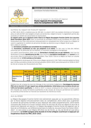 Pacte régional d’investissement dans les compétences 2024-2027