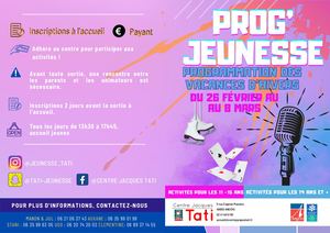 Plaquette vacances d'hiver jeunesse 2024