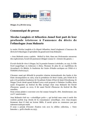 CP Décès Jean Malaurie