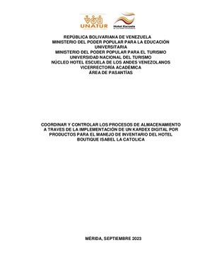 Informe N°1764 Pasantia Administrativa Trabajo De Grado 2023