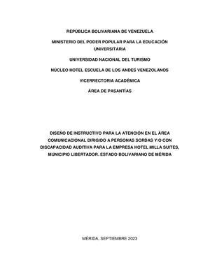 Informe N°1770 Pasantia Administrativa Trabajo De Grado 2023