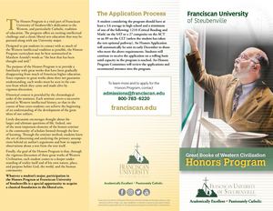 Franciscan Honors Program 2024