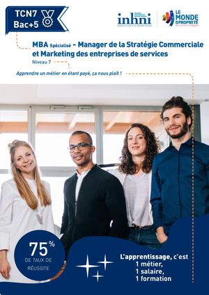 TCN7 MBA Spécialisé Manager Des Entreprises De Services