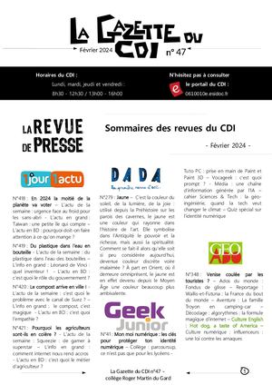 Gazette - Février 2024