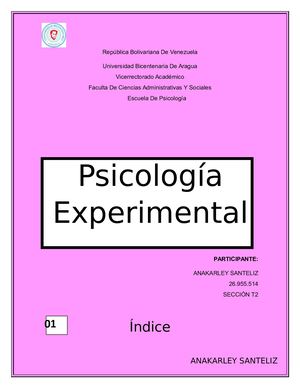 La Psicología Experimental Revista